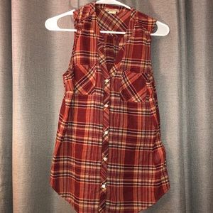 Plaid Patterned Tank